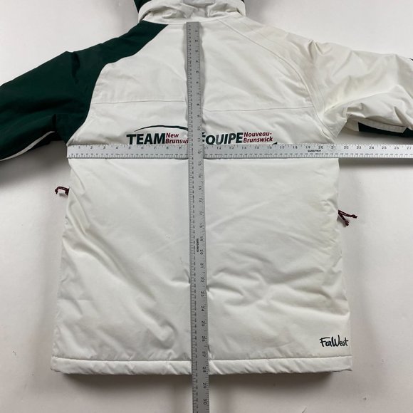 Vintage Team New Brunswick Jeux Du Canada Games Winter Parka Jacket Womens Small - Picture 13 of 15